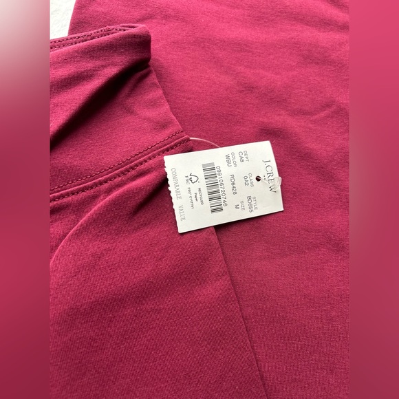 NWT J Crew full length leggings maroon size medium - Picture 4 of 7